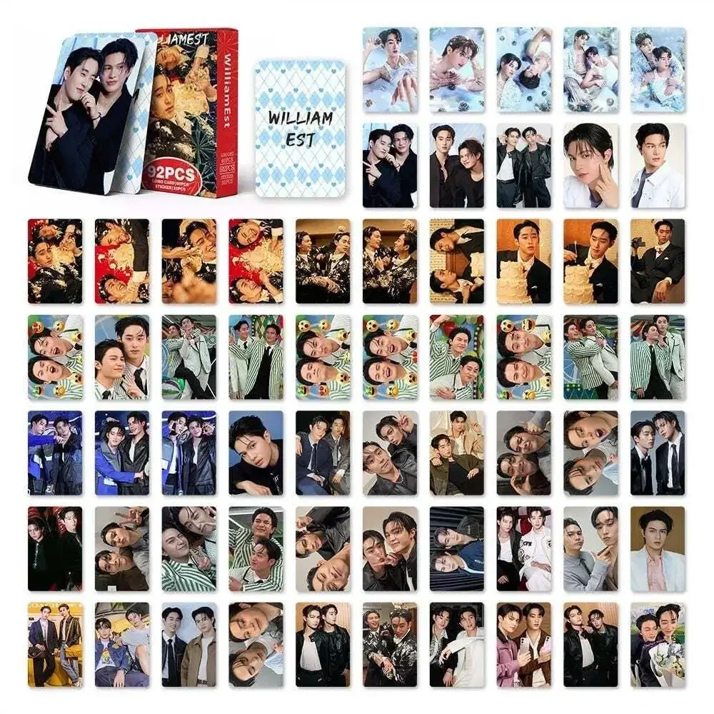 Us seller 92Pcs/Set Thai Star Williamest Laser Lomo Cards - Drama CP William & E
